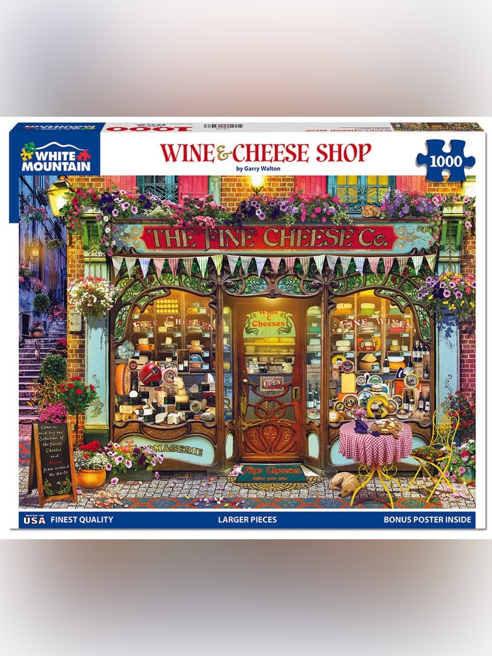 White Mountain Wine & Cheese Shop Puzzle - complete